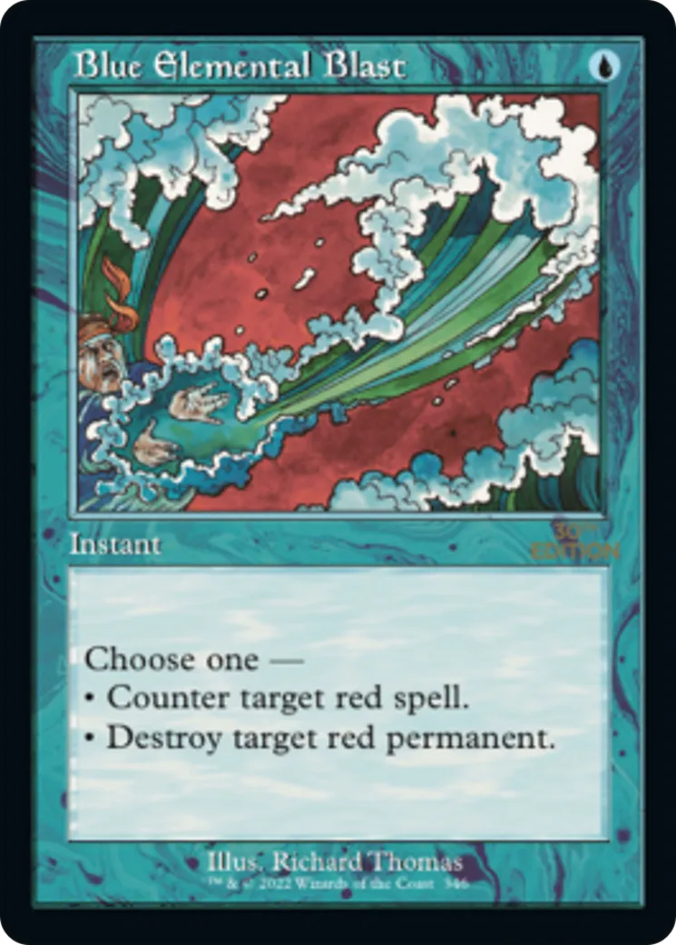 Salve élémentaire bleue — 30th Anniversary Edition — Magic: The Gathering
