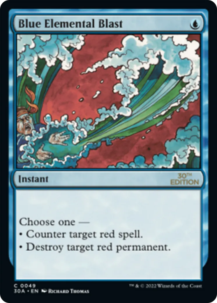 Blue Elemental Blast — 30th Anniversary Edition — Magic: The Gathering