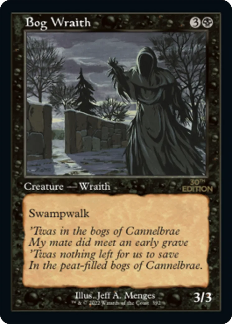 Bog Wraith — 30th Anniversary Edition — Magic: The Gathering