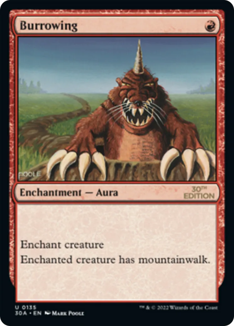 Burrowing from 30th Anniversary Edition - Magic: The Gathering