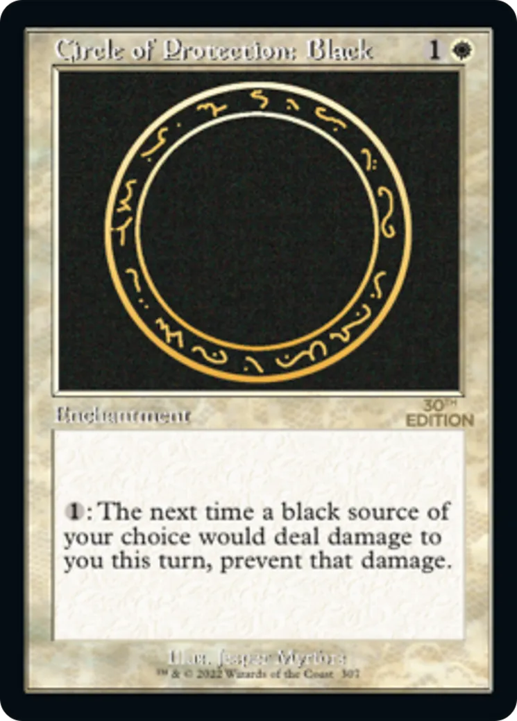Circle of Protection: Black — 30th Anniversary Edition — Magic: The Gathering