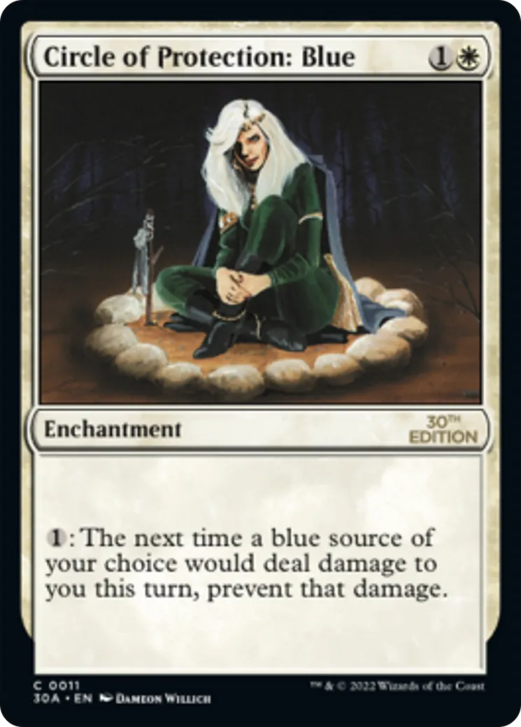 Circle of Protection: Blue — 30th Anniversary Edition — Magic: The Gathering