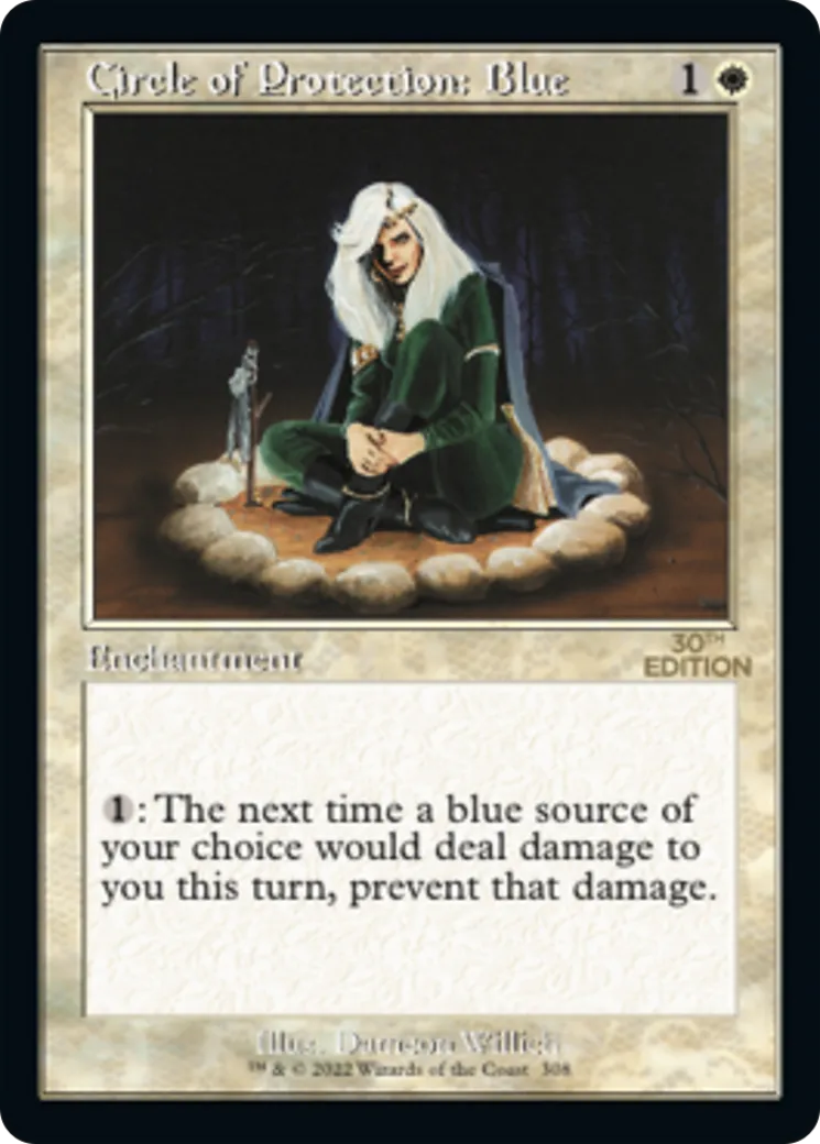 Circle of Protection: Blue — 30th Anniversary Edition — Magic: The Gathering