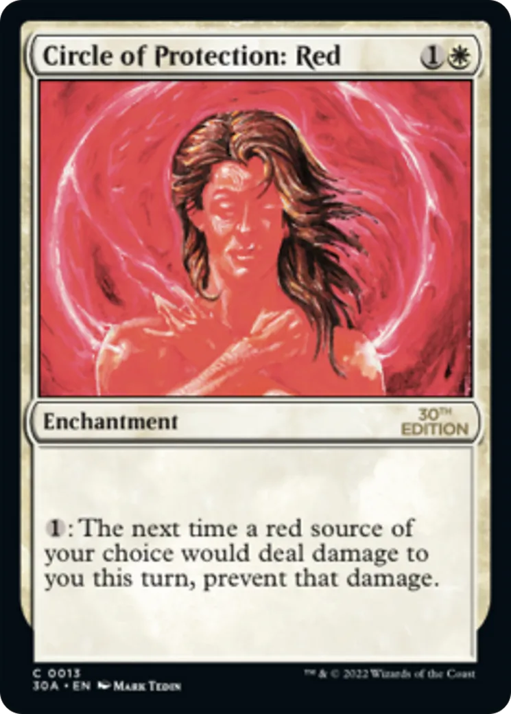 Circle of Protection: Red — 30th Anniversary Edition — Magic: The Gathering