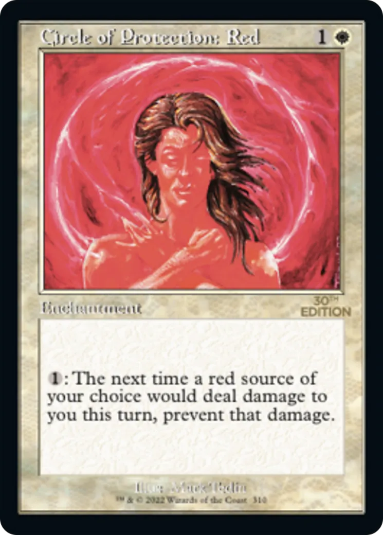 Circle of Protection: Red — 30th Anniversary Edition — Magic: The Gathering