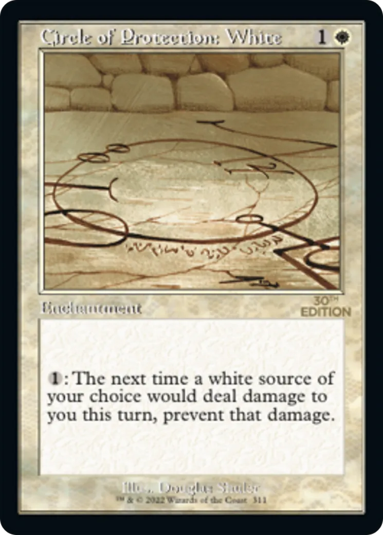 Circle of Protection: White — 30th Anniversary Edition — Magic: The Gathering