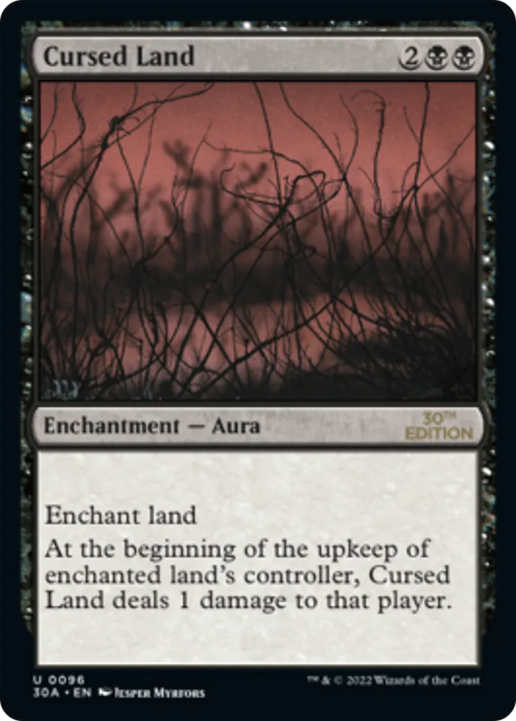 Terrain maudit — 30th Anniversary Edition — Magic: The Gathering