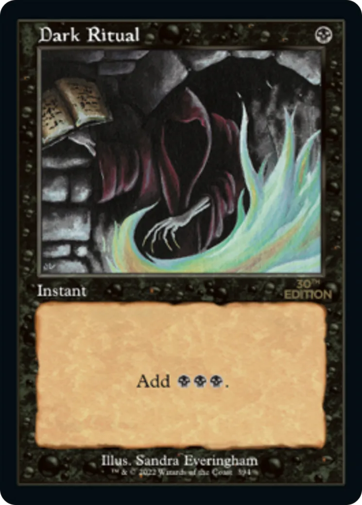 Dark Ritual — 30th Anniversary Edition — Magic: The Gathering