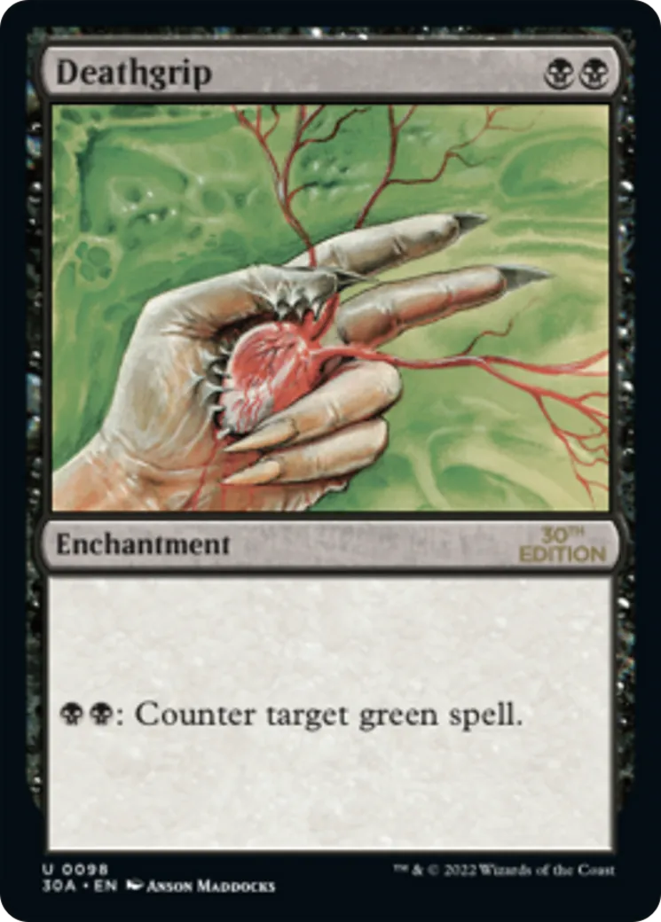 Deathgrip — 30th Anniversary Edition — Magic: The Gathering