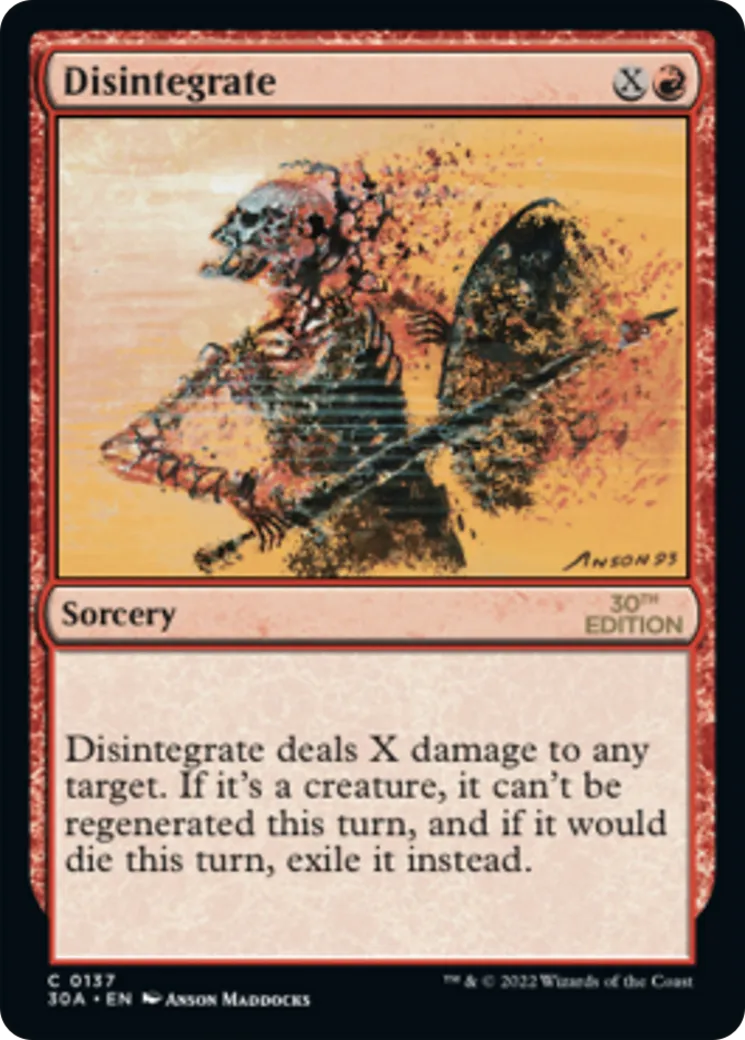 Désintégration — 30th Anniversary Edition — Magic: The Gathering