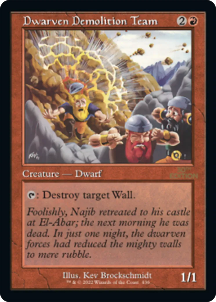 Dwarven Demolition Team — 30th Anniversary Edition — Magic: The Gathering