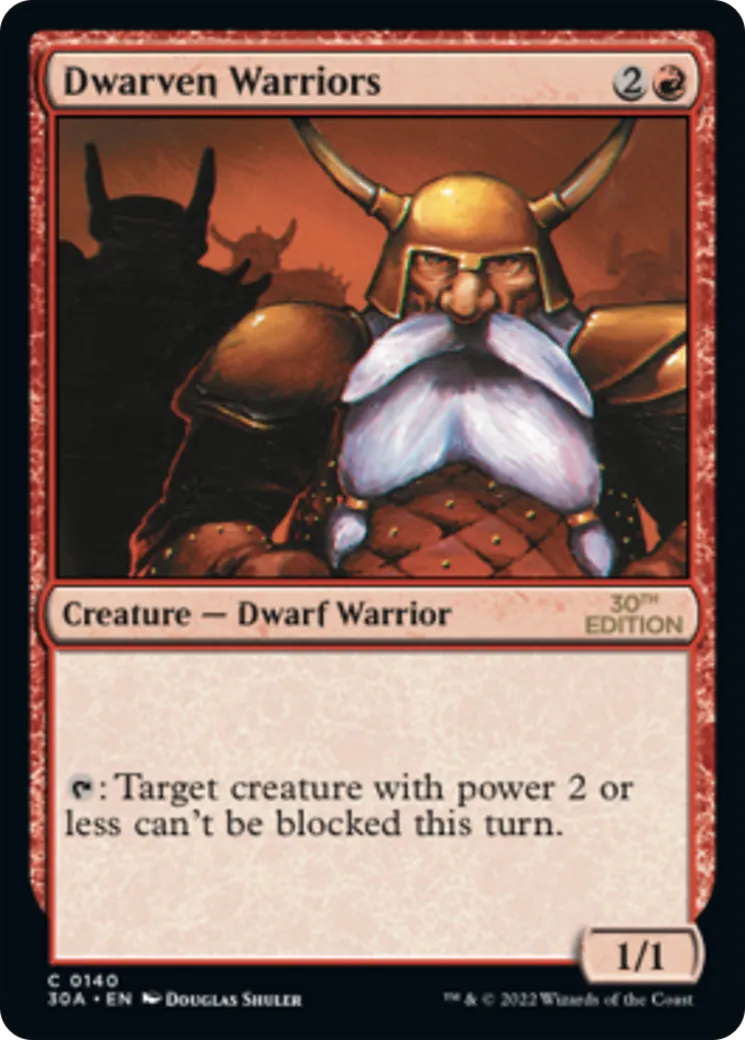 Guerriers nains — 30th Anniversary Edition — Magic: The Gathering