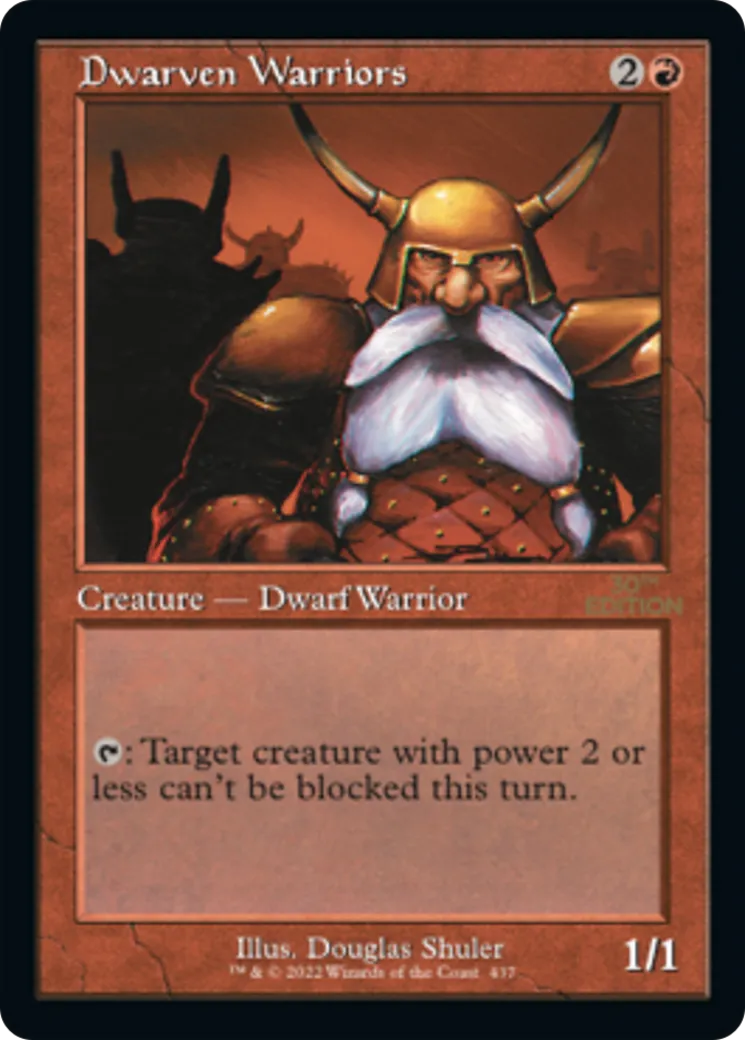 Guerriers nains — 30th Anniversary Edition — Magic: The Gathering