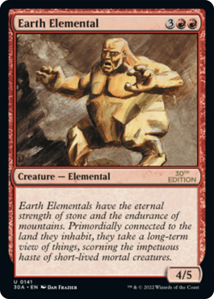 Earth Elemental — 30th Anniversary Edition — Magic: The Gathering