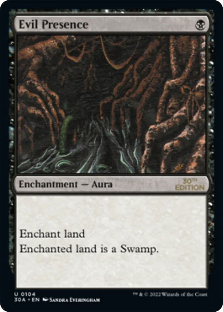 Evil Presence — 30th Anniversary Edition — Magic: The Gathering
