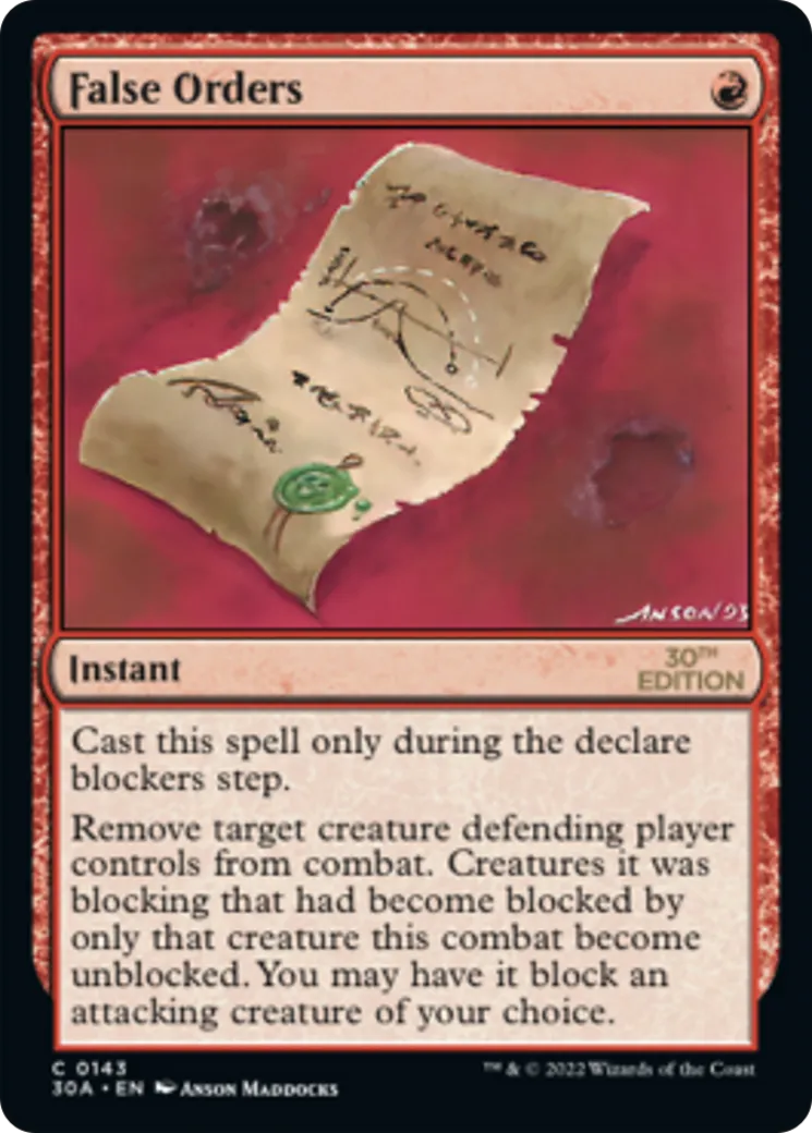 False Orders from 30th Anniversary Edition - Magic: The Gathering