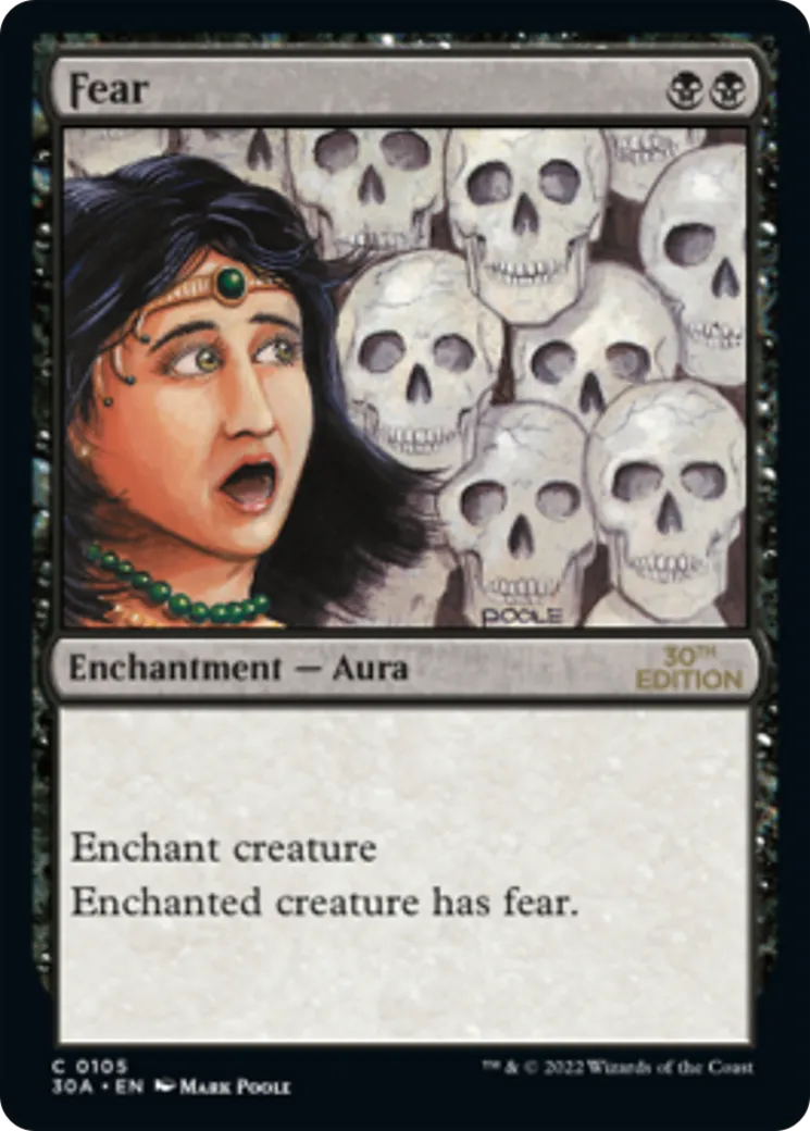 Fear — 30th Anniversary Edition — Magic: The Gathering