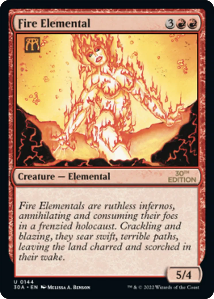 Fire Elemental — 30th Anniversary Edition — Magic: The Gathering