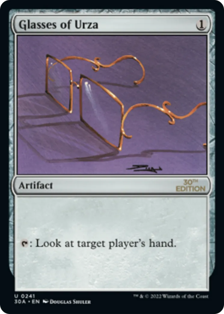 Lunettes d'Urza — 30th Anniversary Edition — Magic: The Gathering