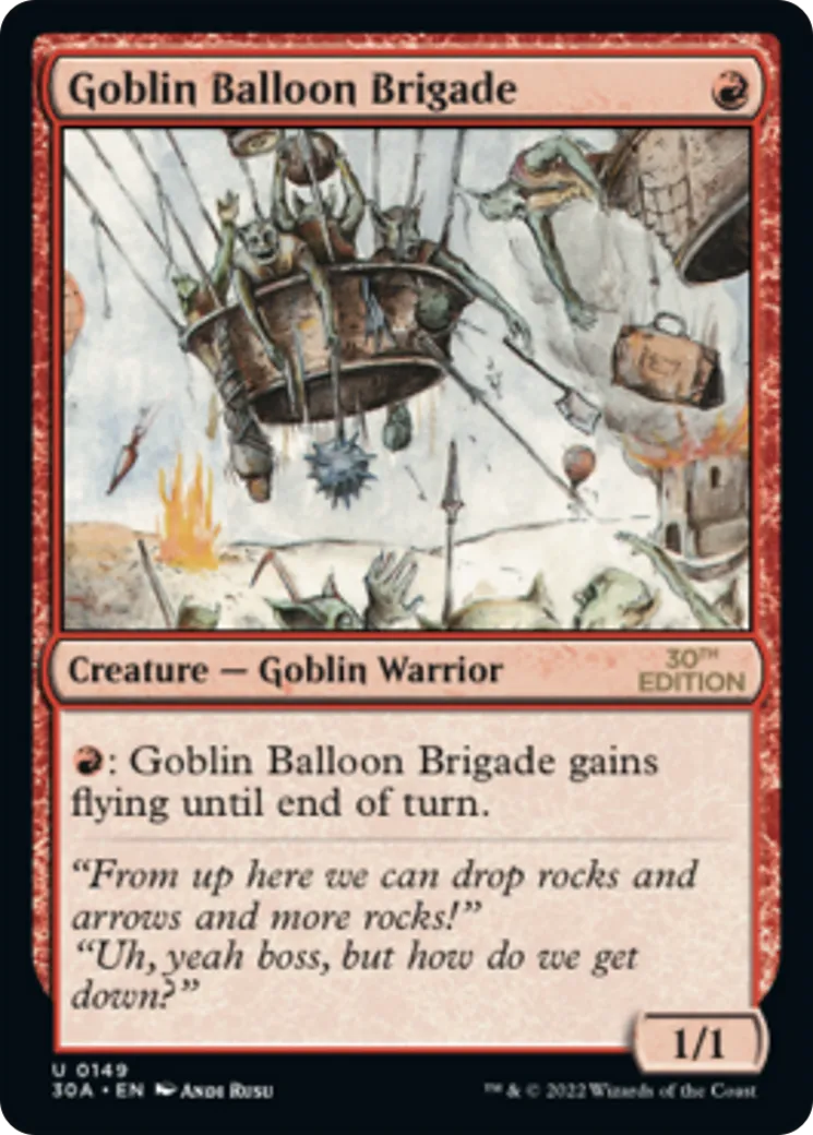 Goblin Balloon Brigade — 30th Anniversary Edition — Magic: The Gathering