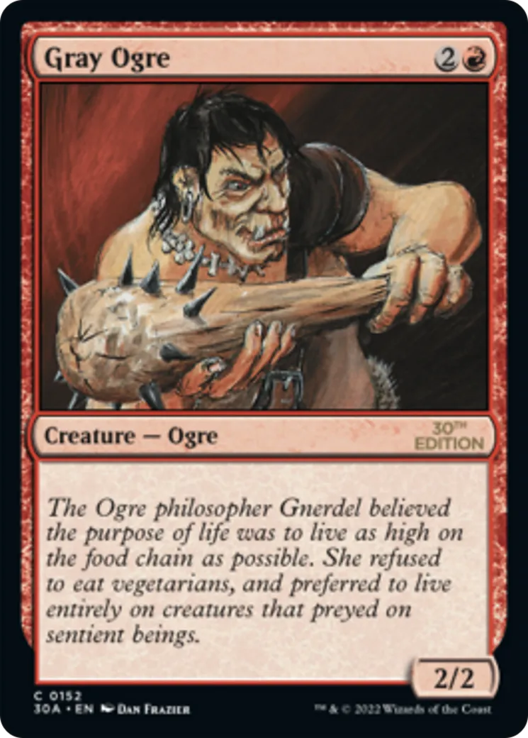 Gray Ogre — 30th Anniversary Edition — Magic: The Gathering