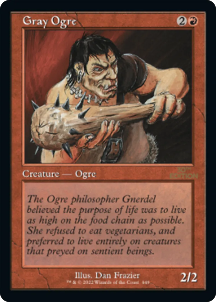 Gray Ogre — 30th Anniversary Edition — Magic: The Gathering
