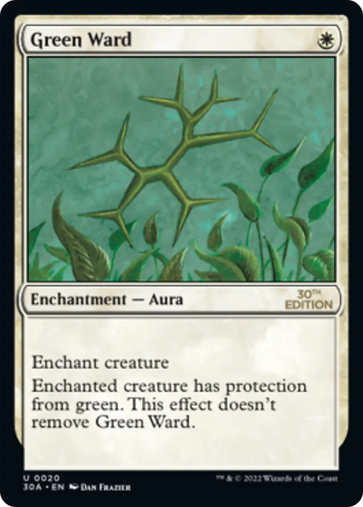 Green Ward — 30th Anniversary Edition — Magic: The Gathering