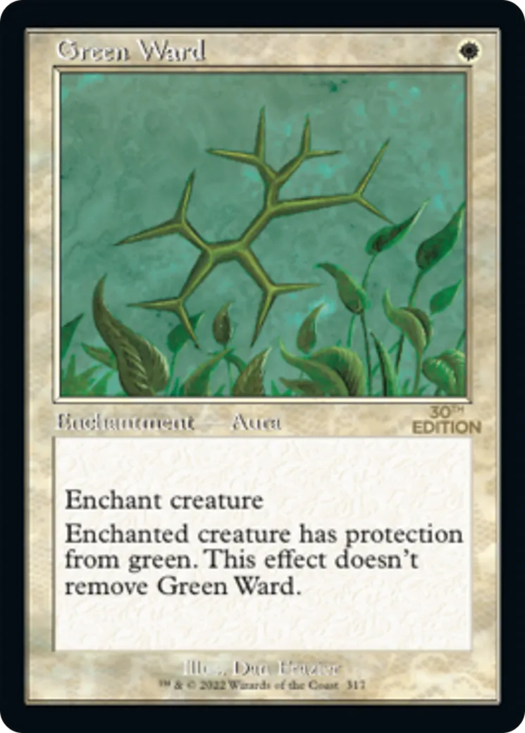 Green Ward — 30th Anniversary Edition — Magic: The Gathering