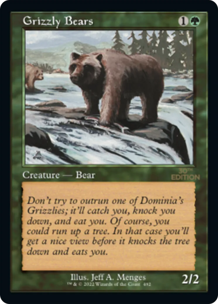 Grizzly Bears — 30th Anniversary Edition — Magic: The Gathering