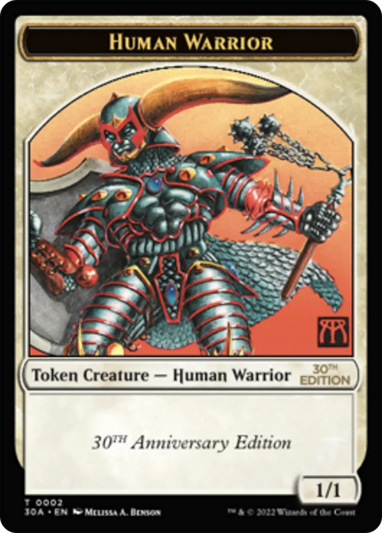 Human Warrior — 30th Anniversary Edition — Magic: The Gathering