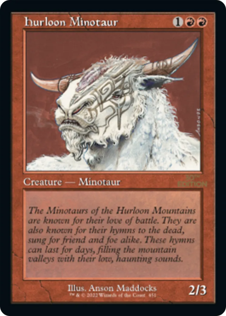 Minotaure de l'Hurloon — 30th Anniversary Edition — Magic: The Gathering