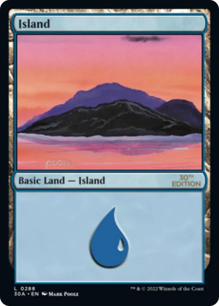 Island — 30th Anniversary Edition — Magic: The Gathering