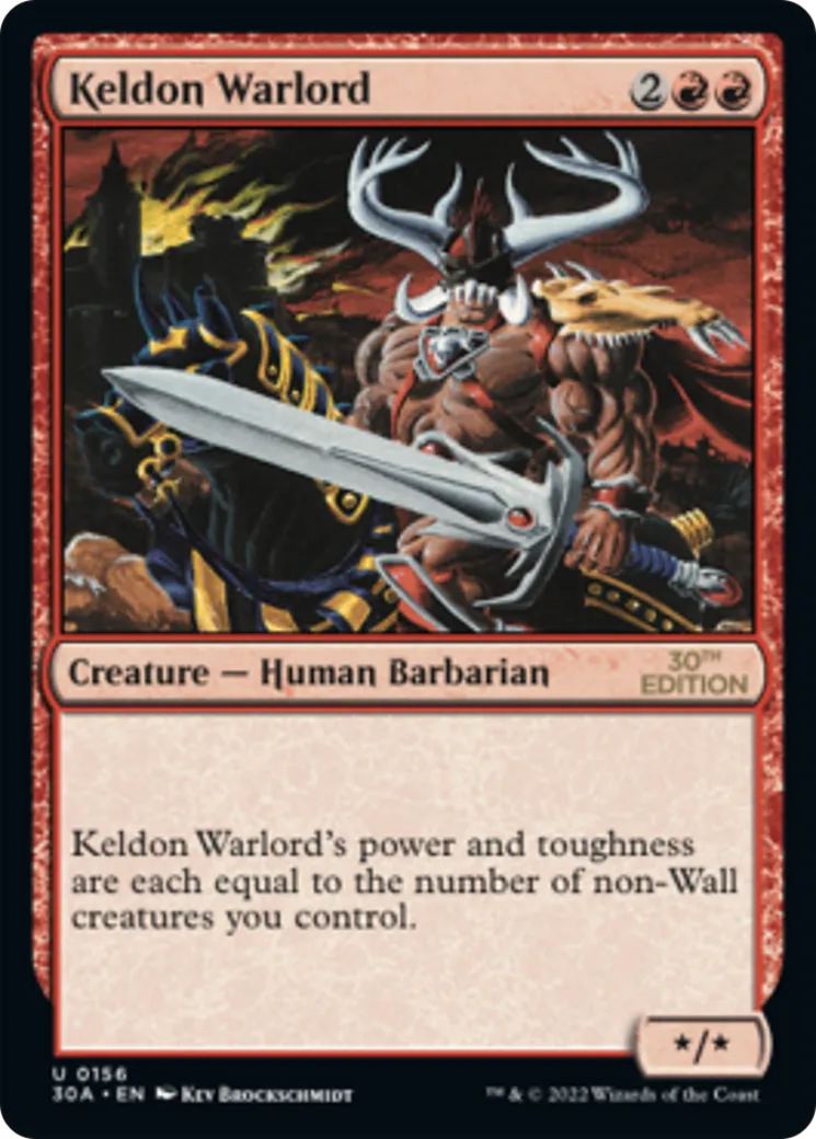 Keldon Warlord — 30th Anniversary Edition — Magic: The Gathering