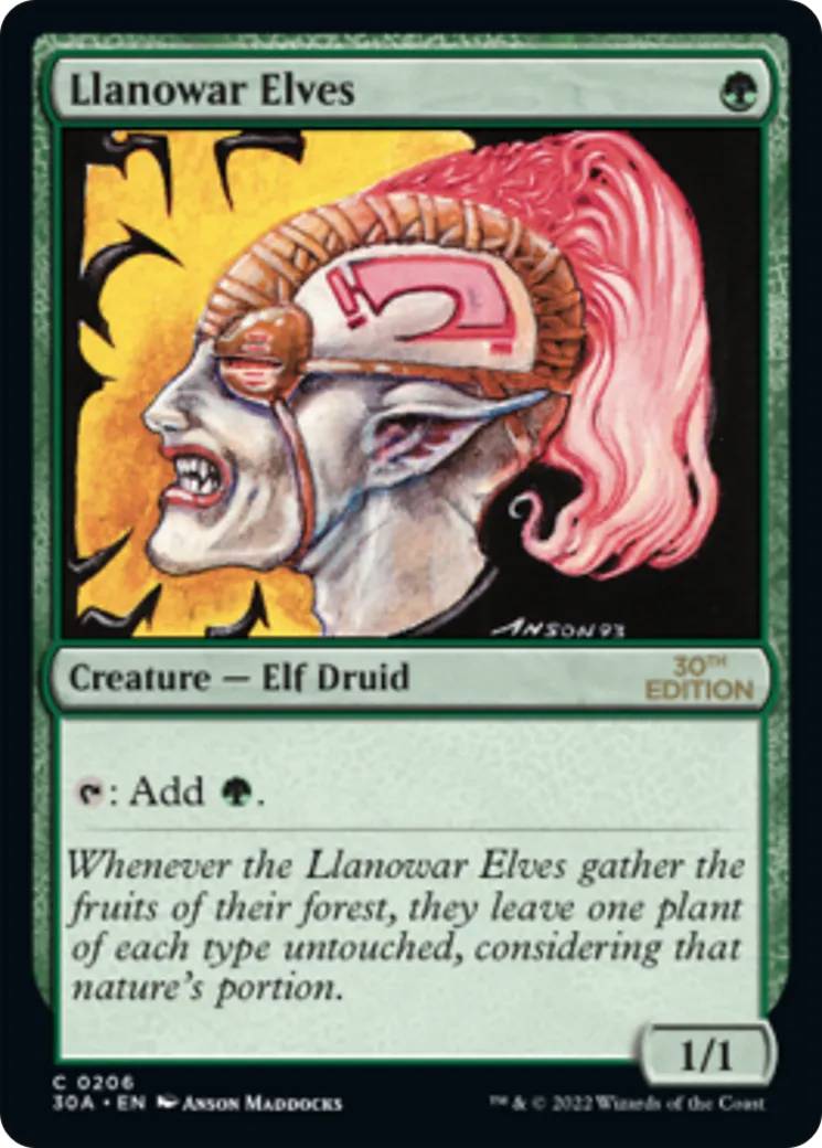 Elfes de Llanowar — 30th Anniversary Edition — Magic: The Gathering