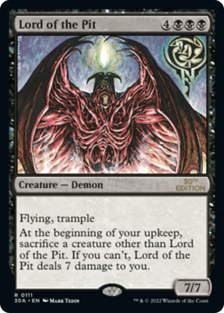 Lord of the Pit — 30th Anniversary Edition — Magic: The Gathering