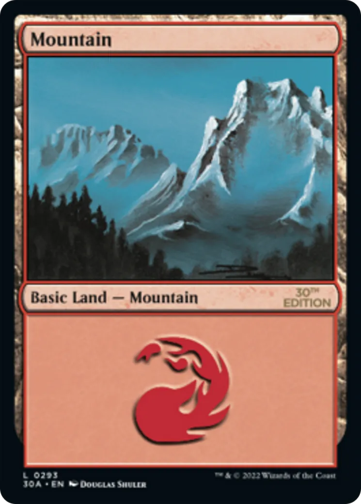 Mountain — 30th Anniversary Edition — Magic: The Gathering