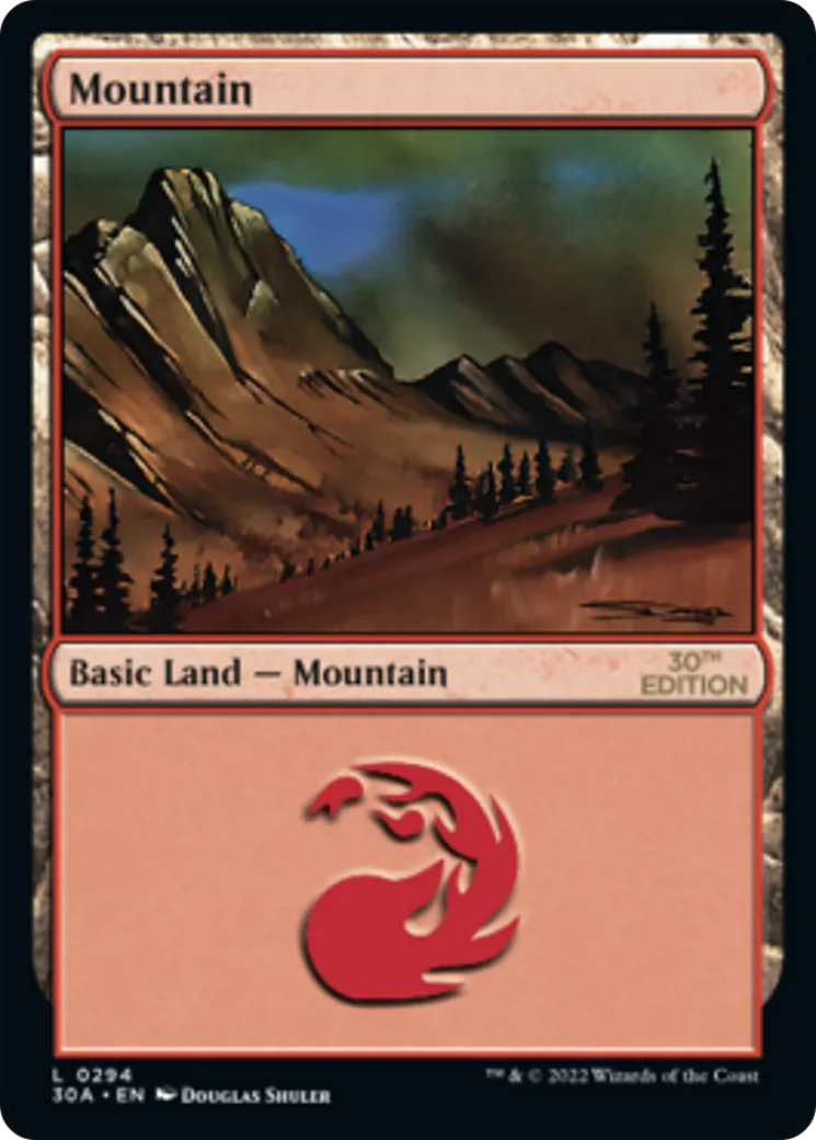 Mountain — 30th Anniversary Edition — Magic: The Gathering