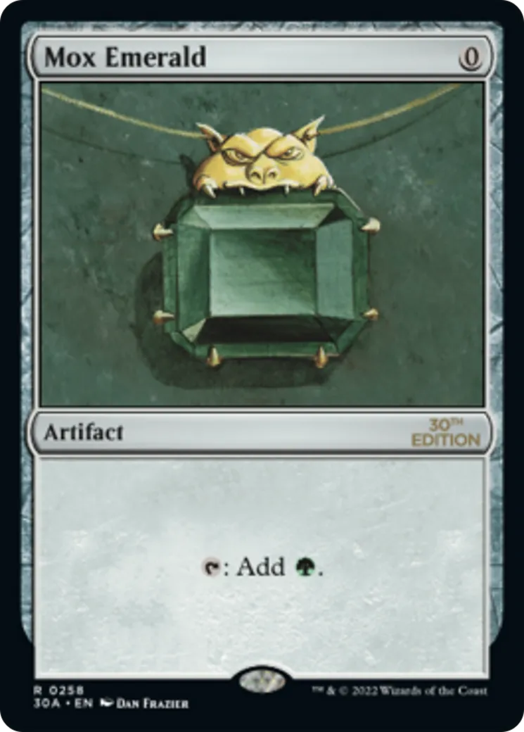 Mox Emerald — 30th Anniversary Edition — Magic: The Gathering