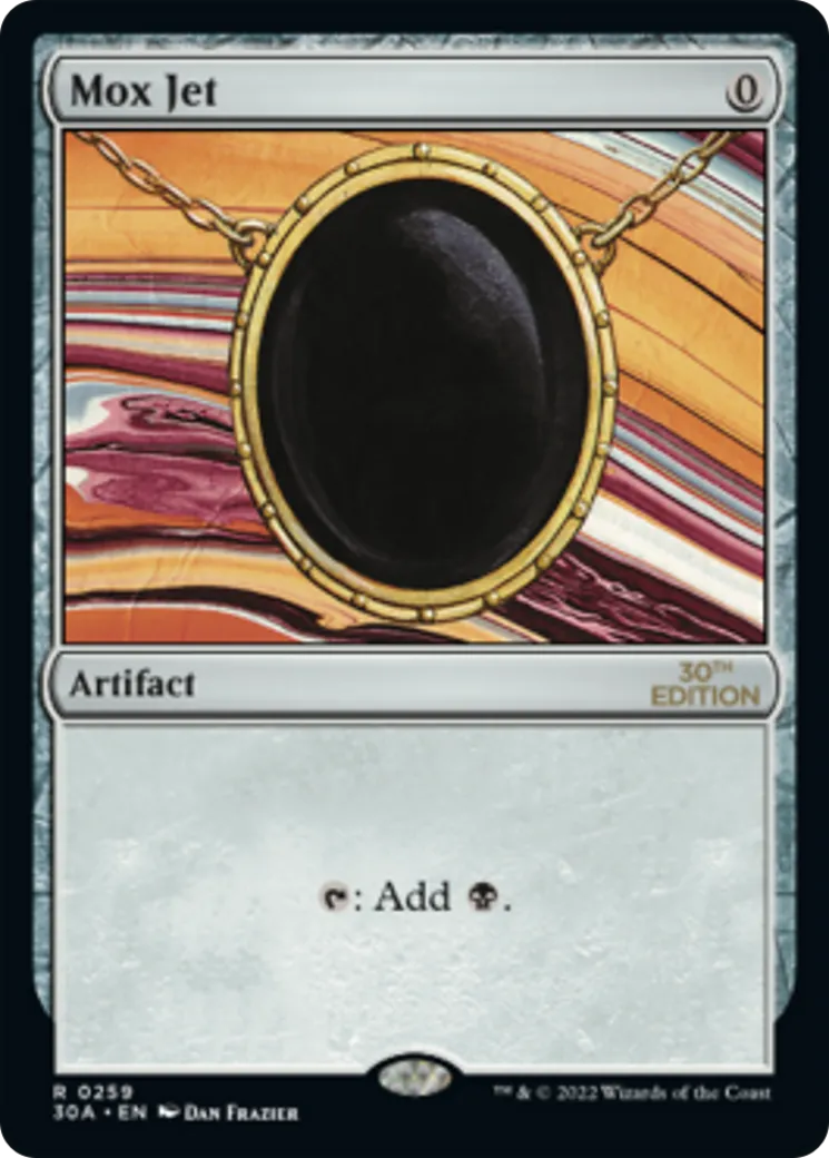 Mox Jet — 30th Anniversary Edition — Magic: The Gathering