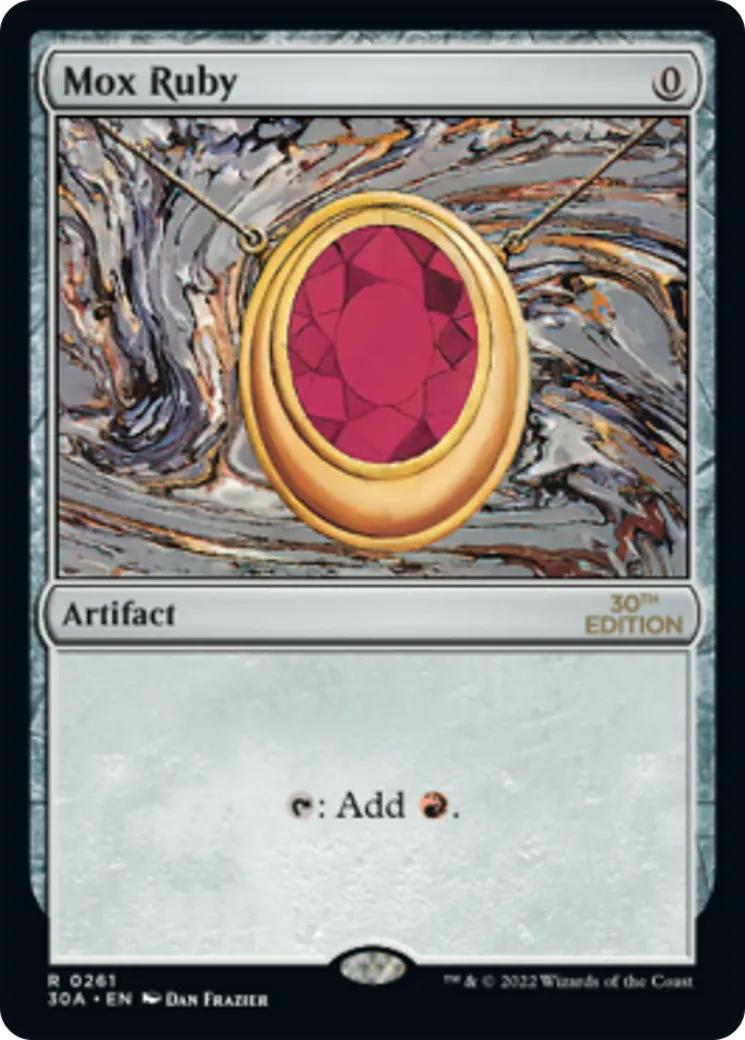 Mox Ruby — 30th Anniversary Edition — Magic: The Gathering