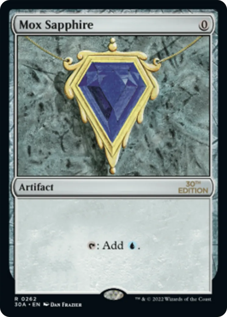 Mox Sapphire — 30th Anniversary Edition — Magic: The Gathering