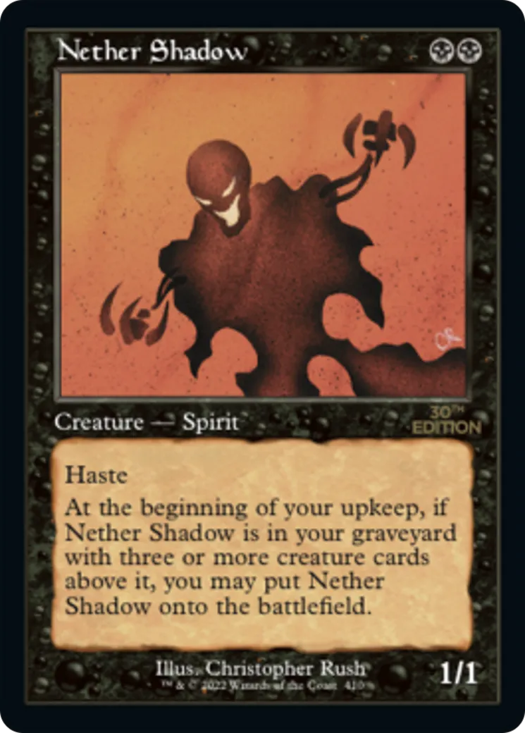 Nether Shadow — 30th Anniversary Edition — Magic: The Gathering