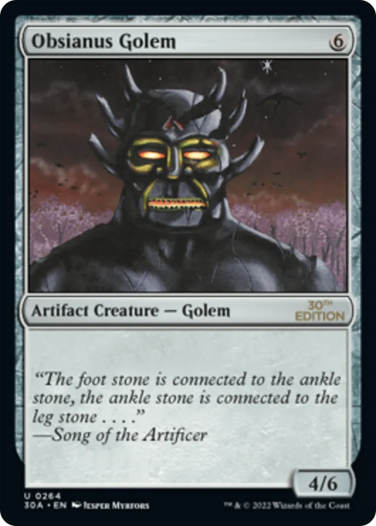 Obsianus Golem — 30th Anniversary Edition — Magic: The Gathering