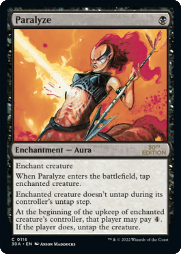 Paralyze — 30th Anniversary Edition — Magic: The Gathering