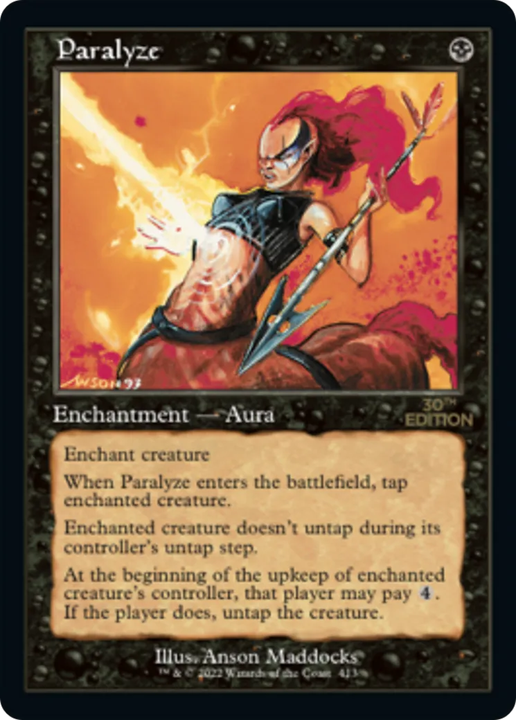 Paralyze — 30th Anniversary Edition — Magic: The Gathering