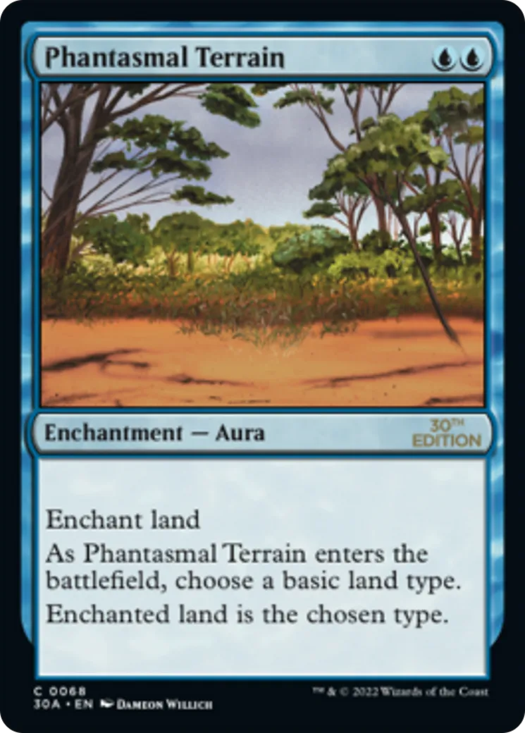 Phantasmal Terrain — 30th Anniversary Edition — Magic: The Gathering