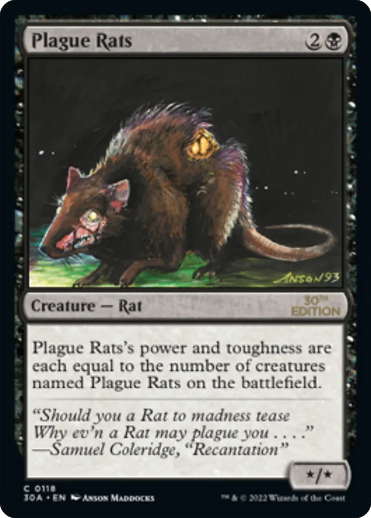 Rats de la peste — 30th Anniversary Edition — Magic: The Gathering