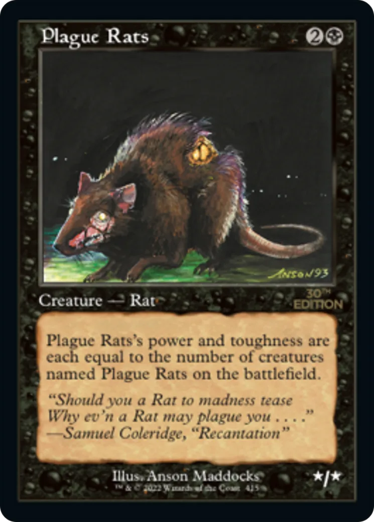Rats de la peste — 30th Anniversary Edition — Magic: The Gathering
