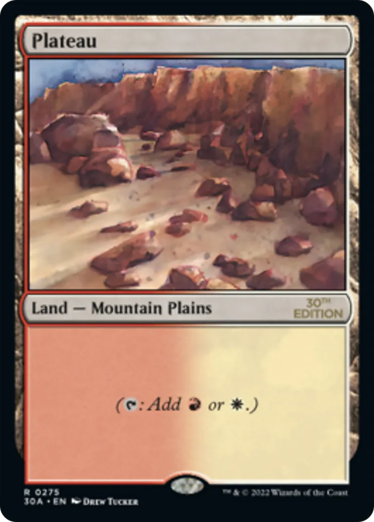 Plateau — 30th Anniversary Edition — Magic: The Gathering