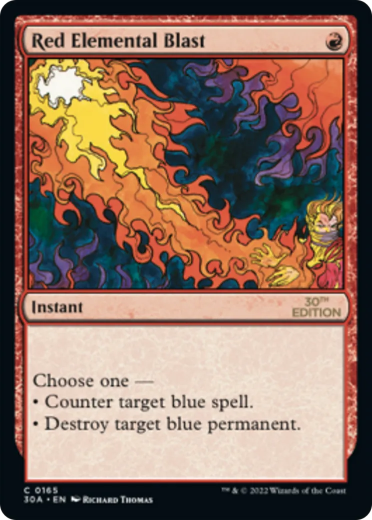 Salve élémentaire rouge — 30th Anniversary Edition — Magic: The Gathering